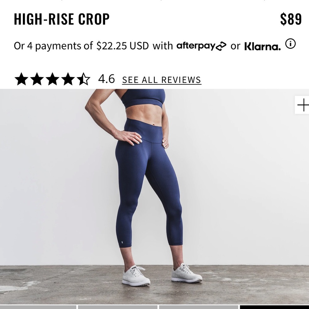 NoBull high rise crop leggings.